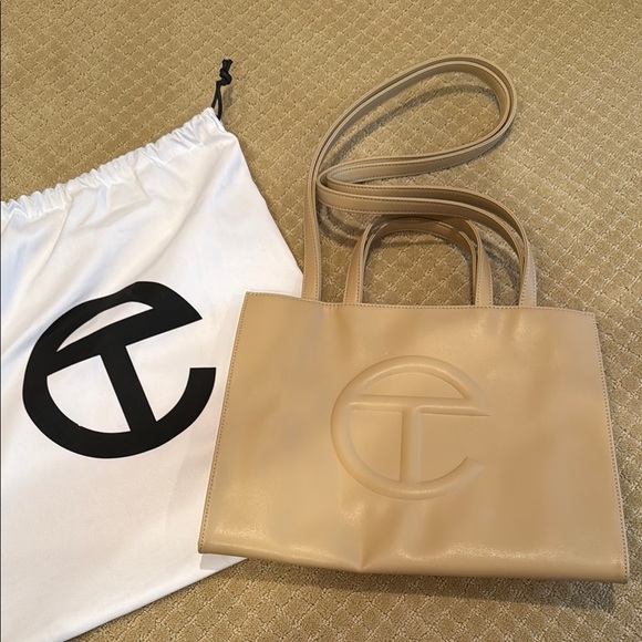 Telfar Medium Cream Shopping Bag